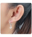 Silver Hoop Earring HO-2521